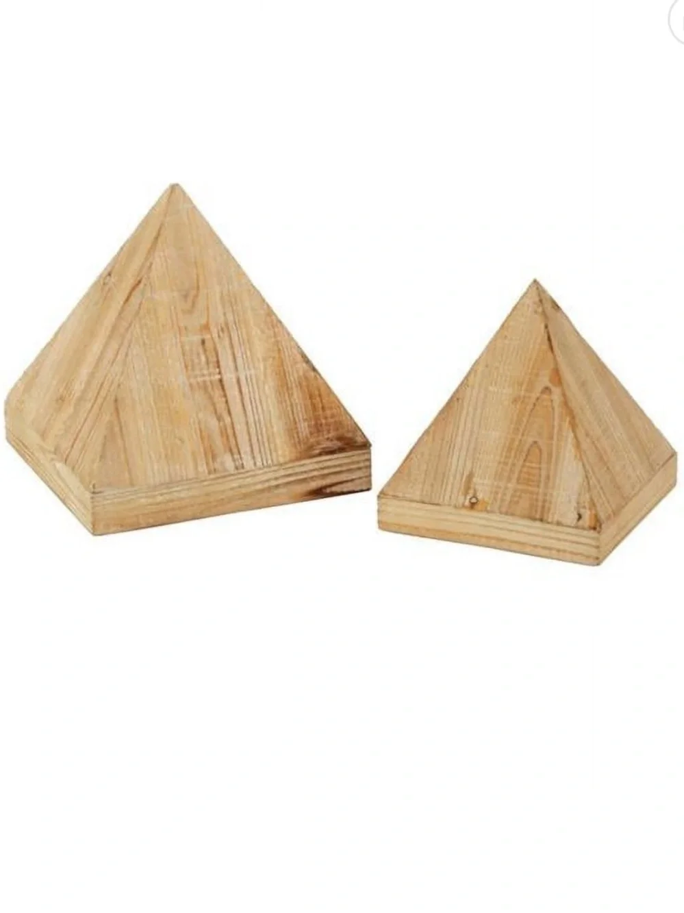 Discontinued Set - Tripar Wooden Triangle Jewelry Display Holder - Set of 2